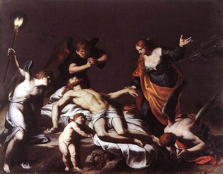 Alessandro Turchi The Lamentation over the Dead Christ Germany oil painting art